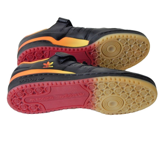 Adidas Originals FORUM Low Sneaker Core Black Seismic Orange Men’s 12 US NEW - Picture 4 of 14